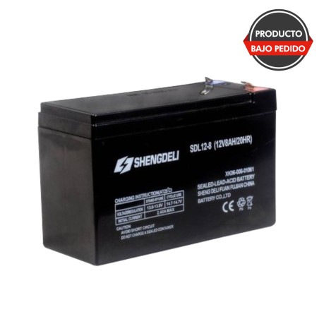 Batería para mochila pulverizadora. 12V8AH