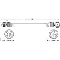 Cables de extensión LED Driver Remote use 5 m