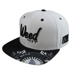 Gorra plana Way of life by WeedWorker Blanca