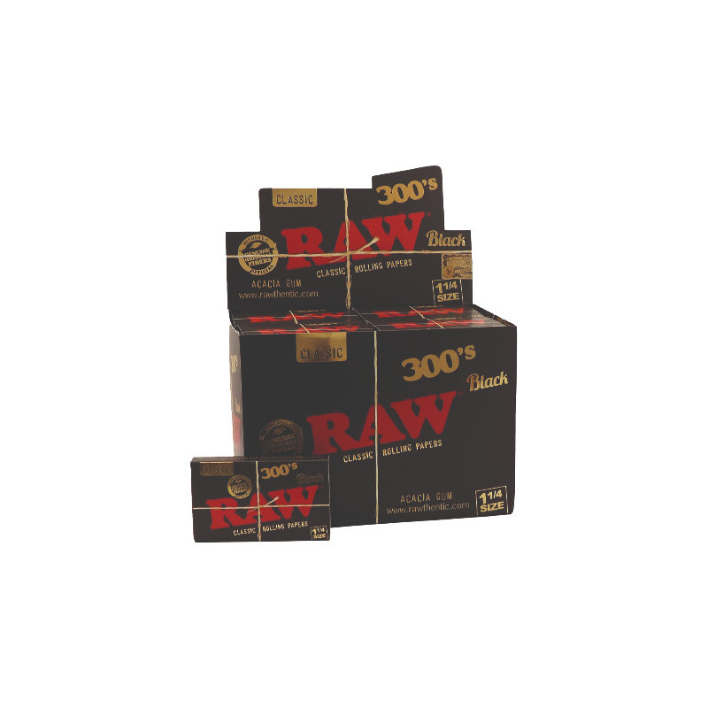 Papel Raw Black 300  ¼ (40)