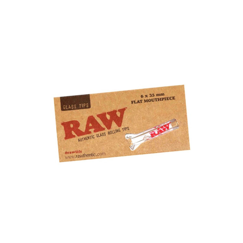 Raw Glass Tips Round 1 unidad
